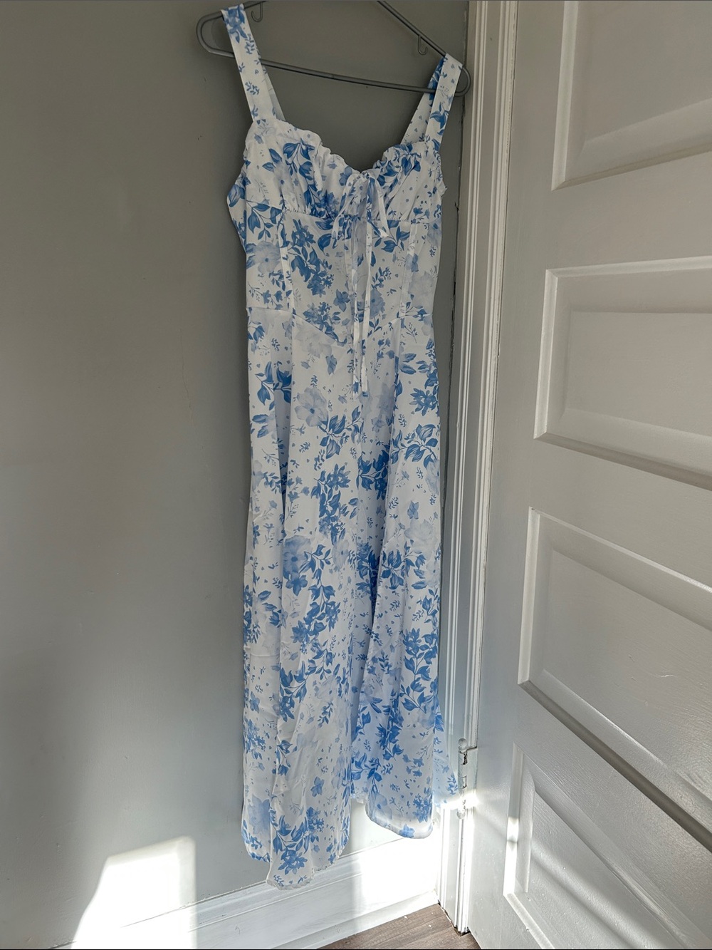 Blue & White Floral Sundress